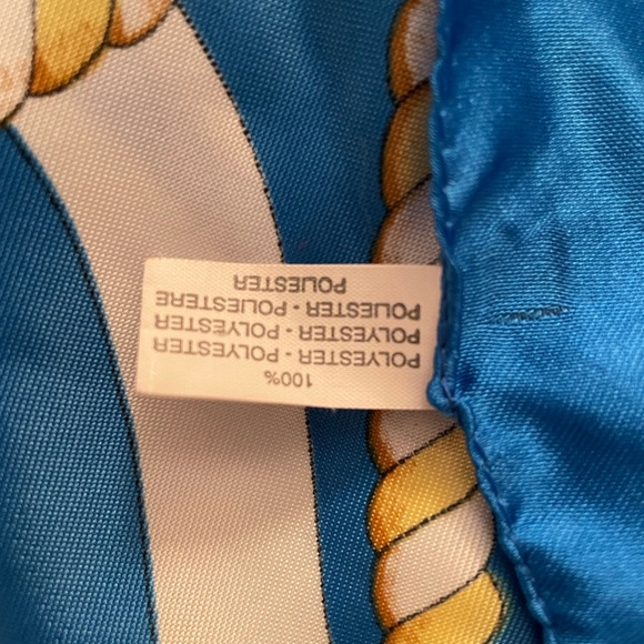 Women’s scarf. Nautical theme. 100% polyester. - Picture 2 of 2